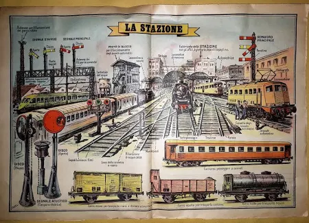 Corriere Dei Piccoli 1956-la Stazione Dei Treni
