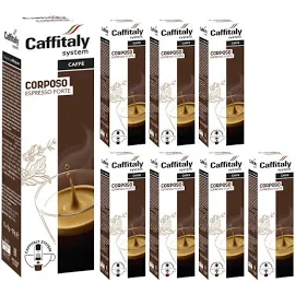 Caffitaly - System Corposo Espresso Forte e Caffe Box da 80 Capsule