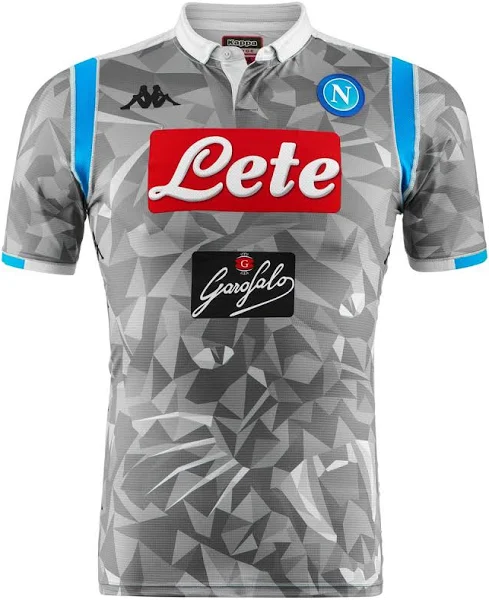SSC NAPOLI MAGLIA AUTENTICA GARA GRIGIA 2018-19