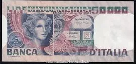 Repubblica - 50.000 / 50000 Lire Volto Di Donna 1980 Fds / Unc -