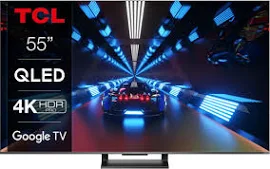 TCL 55C731 Smart TV 55 Qled Ultra HD 4K HDR Android TV Nero