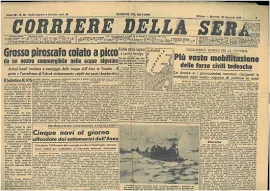 Corriere Della Sera 26 Gennaio 1943 Giornali Della Repubblica
