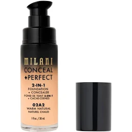 Milani - Conceal + Perfect 2-in-1 Foundation + Concealer Fondotinta 30 ml 02A2 Warm Natural