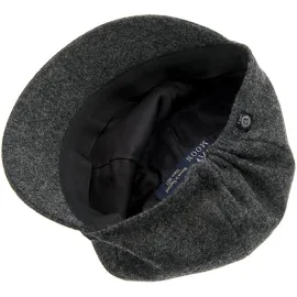 Cappellini Helena SR. Moon Shetland Graphite Flat Cap - CTH Ericson