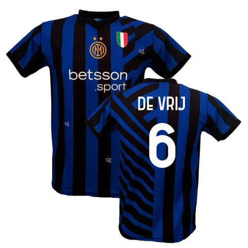 Maglia Inter de Vrij 6 Ufficiale Replica 2024/2025