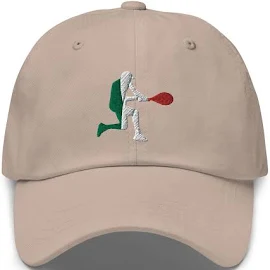 Jannik Sinner Tennis Italia Flag Silhouette Cappello Classico regolabile