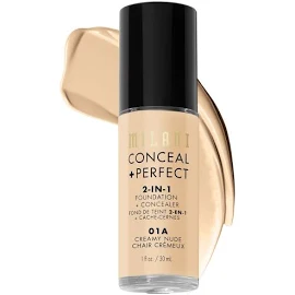 Milani Conceal + Perfect 2-In-1 Foundation and Concealer - 01A Creamy Nude