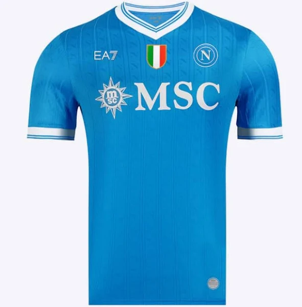 EA7 SSC Napoli Maglietta Home 2025/2026 Blu