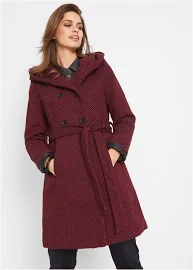 Cappotto corto in misto lana - Rosso - Taglia 42 - bonprix