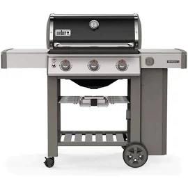 Barbecue a gas gpl genesis e-310 gbs acciaio nero con ruote girevoli - Weber