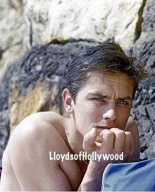 Alain Delon bellissimo attore francese star internazionale Purple Noon Beefcake Fotografia 1960