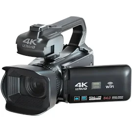 Videocamera 64MP 4K 60FPS per videocamera Tiktok Youtube ruota Touch Screen fotocamera fotografica
