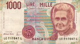 Banconota Repubblica Italiana Da 1000 Lire Fazio-amici 32-48