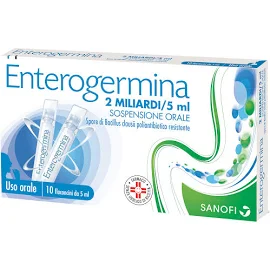 Enterogermina Soluzione Orale 10 Flaconi 2Mld/5Ml