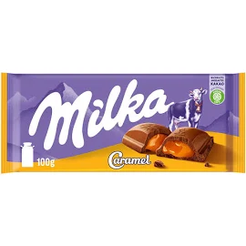 Schokolade-Tafel Milka Caramel Latte Alpino con Fine Milchreme Caramel