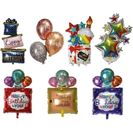 Nuovo colore confezione regalo di compleanno palloncini decorazione festa di compleanno confezione
