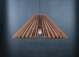 Lampada a sospensione in legno, luce moderna di metà secolo, luce scandinava, lampada da soffitto in legno, sospensione moderna, lampada scandinava, l