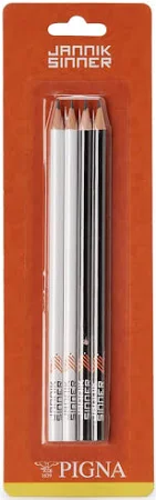 Confezione da Quattro Matite HB Jannik Sinner by Pigna