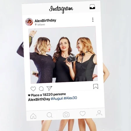 Cornice Photobooth Instagram Personalizzata per Eventi