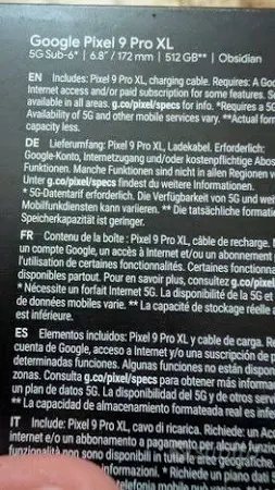 Google pixel 9 pro xl 512 gb