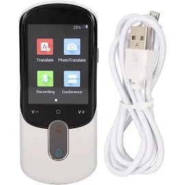 Smart Translator 2.88 in Touch Screen Tempo Reale Traduzione Bidirezionale Portatile Intelligente Lingua Traduttore Vocale Bianco