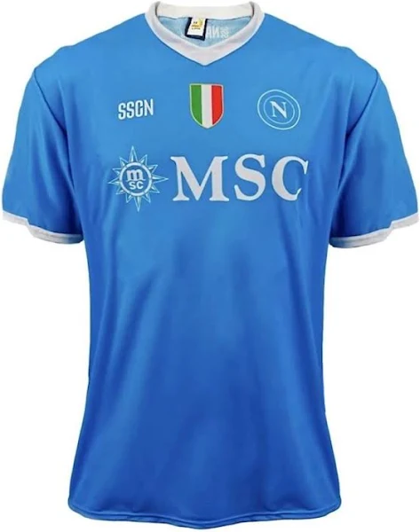 Napoli Dana Sport Napoli Maglia Home Replica Celeste Uomo - Taglia: L