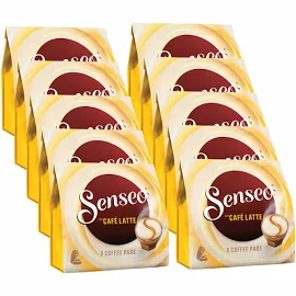 Senseo Café latte, Nuova ricetta, aromatico, 10 confezioni x 8 cialde di Caffè. Senseo. Caffè: Capsule e cialde. 4047046006104.