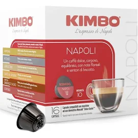 Kimbo Napoli - Capsule Caffè Compatibili Nescafè Dolce Gusto