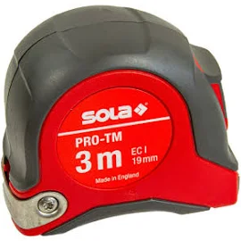 sola - Flessometro PRO-TM 3m, Matcote, Classe di precisione I CE