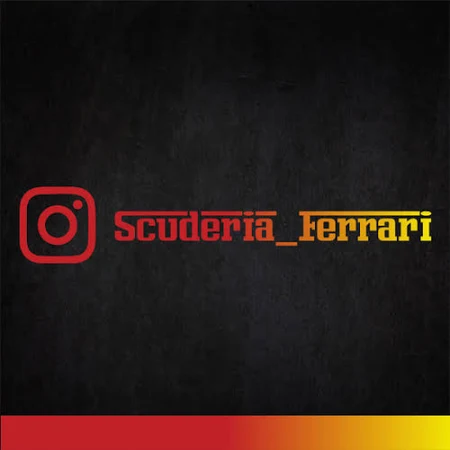 Adesivo Instagram "F1 Team - Ferrari"