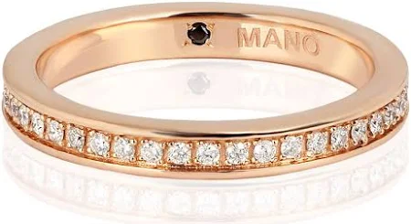 Veretta Gold Minimal Girodito Oro Rosso 9 Kt Con 43 Diamanti White