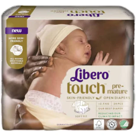 Libero Touch Prematuri Pannolini Per Neonati Fino A 2,5kg 24 Pezzi