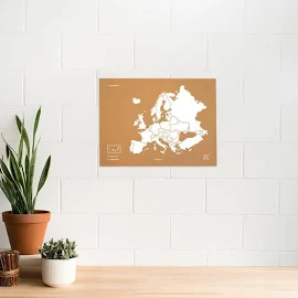 Mappa Naturale dell' Europa - Mappamondo Europa | Woody Map Europe