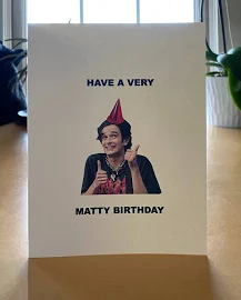 Buon compleanno Matty Matty Healy Biglietto di auguri di buon compleanno del 1975