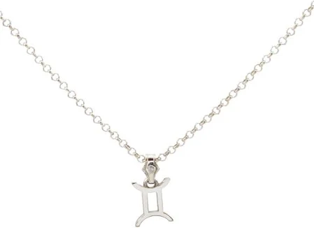 Gemini Necklace - Argento 925 con placcatura Oro 24K