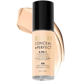 Milani Conceal + Perfect 2-In-1 Foundation and Concealer - 00 Light Natural