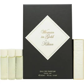 By Kilian Woman In Gold Set Regalo 4 x 7.5ml EDP Refill + Travel Spray