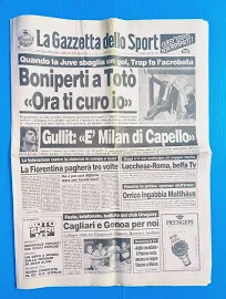 Gazzetta Dello Sport 3 Settembre 1991