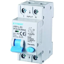 ETTROIT Interruttore Magnetotermico Differenziale 1P+N 6A 6KA 300mA 220V Occupa 2 Moduli DIN | ASDSHOP