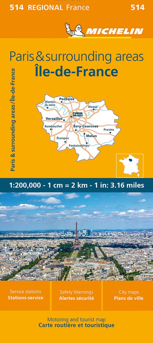 Michelin Ile-De-France - Regional Map 514
