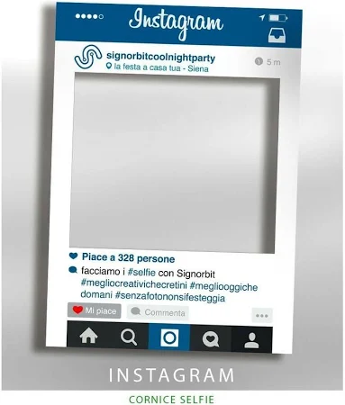 Signorbit - Cornice selfie Instagram - Misura: 50x70 cm
