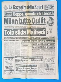 Gazzetta Dello Sport 6 Marzo 1991