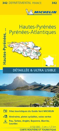 Hautes-Pyrénées Pyrénées-Atlantiques - Michelin Local Map 342: Map , Michelin