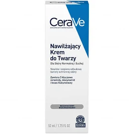 CeraVe, crema idratante con ceramidi per il viso, pelle normale e secca, 52 ml