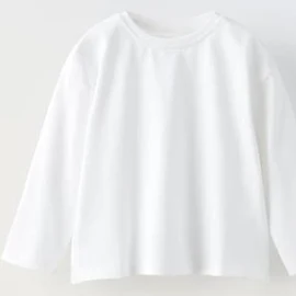 Zara - Maglietta tinta unita Medium Weight - Bianco - Unisex