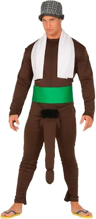 Costume da nero scherzo WhatsApp per uomo