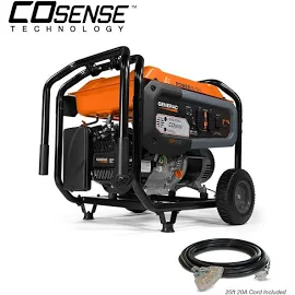 Generac GP6500 Generatore portatile a gas da 6500 W con cavo e CoSense