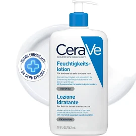 CeraVe Lozione Idratante Viso e Corpo, Per Pelli da Normali a Secche, Idratazione Profonda e Duratura, Con Acido Ialuronico e 3 Ceramidi, 562 ml