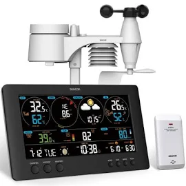 Sencor - Stazione Meteo professionale con Display LCD a colori 1xCR2032 Wi-Fi