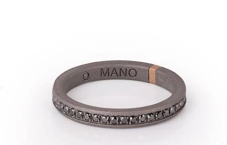 mano j Veretta Girodito In Titanio,Oro 18 Kt E 43 Diamanti Black